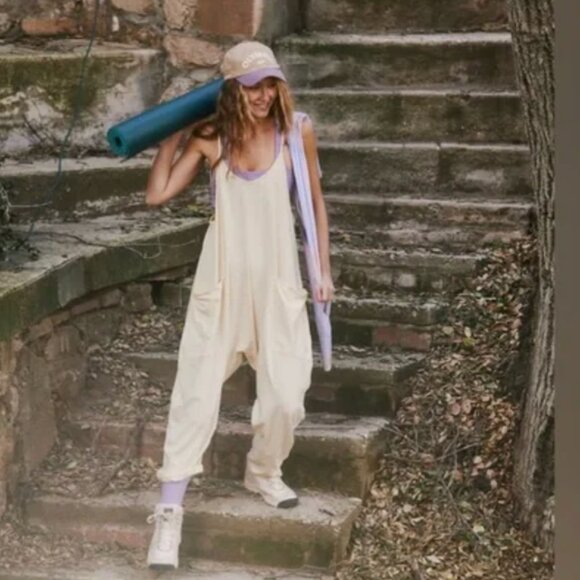 FP Movement by Free People Cream Jumpsuit - Picture 3 of 11